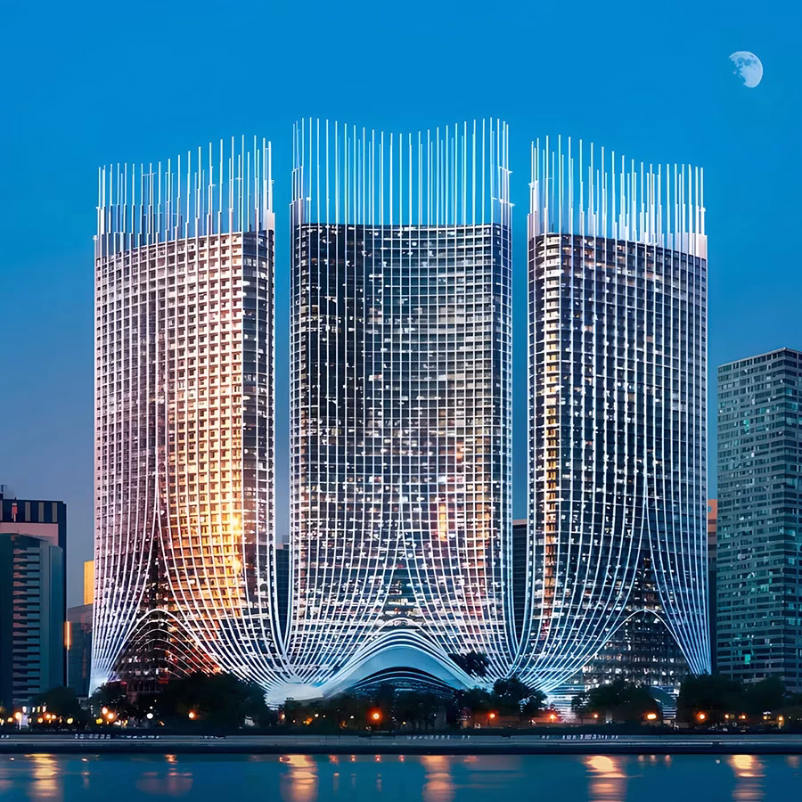 1, 2 & 3-bedroom apartments
Location: Prime Business Bay.
Starting Price:  Studios from AED 975,000;
